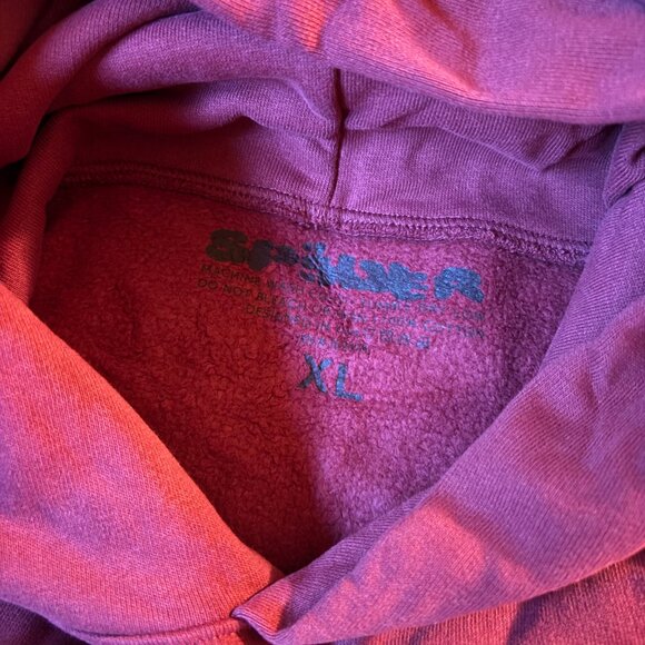 Sp5der Logo Hoodie Maroon - Picture 4 of 4